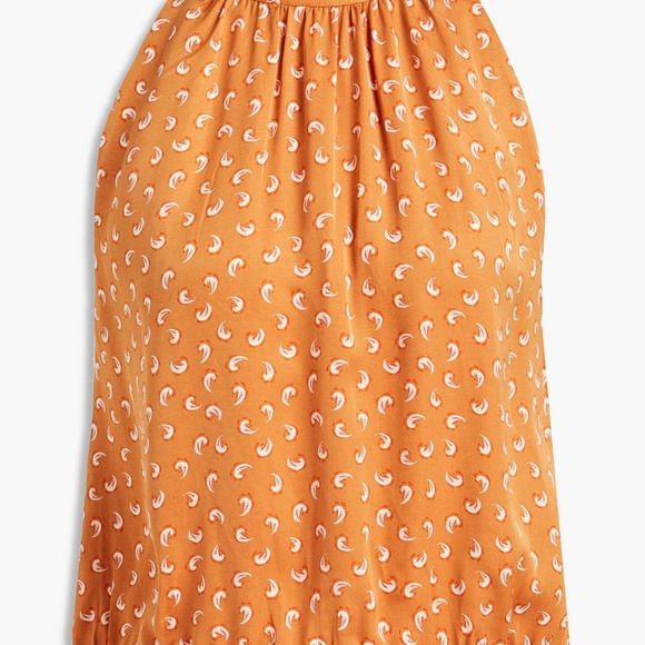 Rodebjer designer sleeveless halter pattern bubble hem blouse NWT size med - Picture 2 of 8